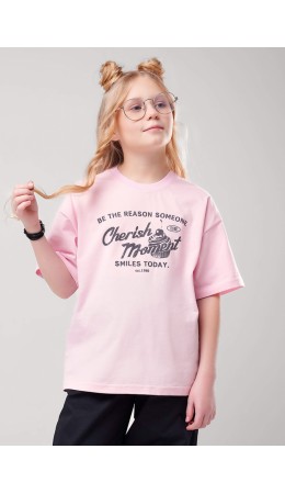 CLE Футболка дев. 866885кд_п, св.розовый