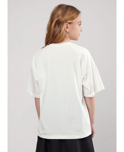 CLE Футболка дев. 866890/11г_п, молочный