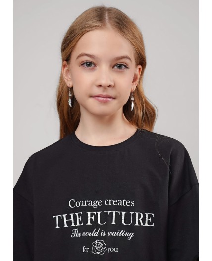 CLE Футболка дев. 866890/11г_п, чёрный
