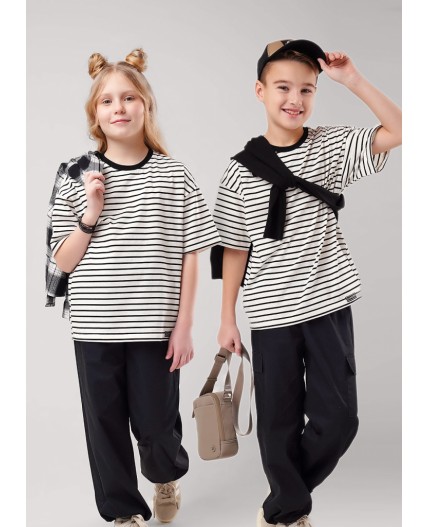 CLE Футболка дет. 867271кдн, молочный/чёрный