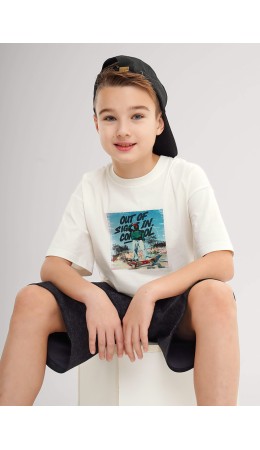 CLE Футболка мал. 867200/10кд_п, молочный