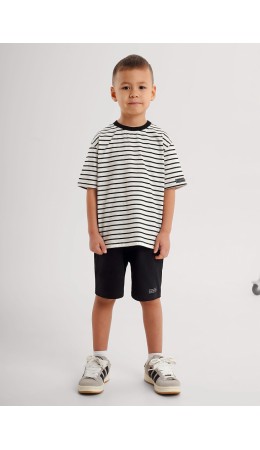 CLE Футболка мал. 867273кдн, молочный/чёрный