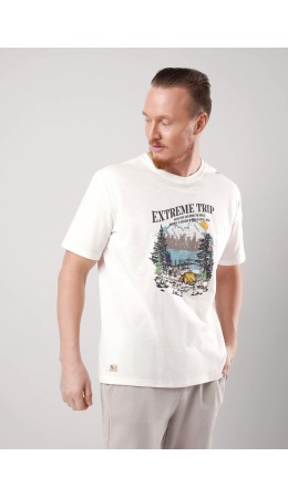 CLE Футболка муж. 550351/30о maxi(макси)_п, молочный