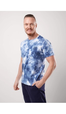 CLE Футболка муж. 551880/22кдн maxi(макси)_п, молочный/синий