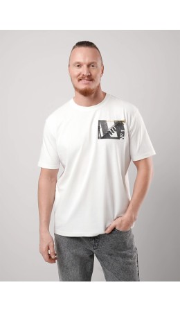 CLE Футболка муж. 552483/18кд maxi(макси)_п, молочный