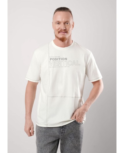 CLE Футболка муж. 552519/23кд maxi(макси)_п, молочный