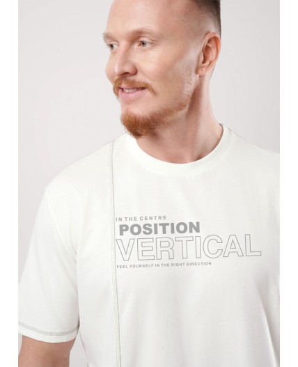 CLE Футболка муж. 552519/23кд maxi(макси)_п, молочный