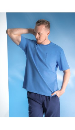 CLE Футболка муж. 552564/31шаф maxi(макси), т.голубой