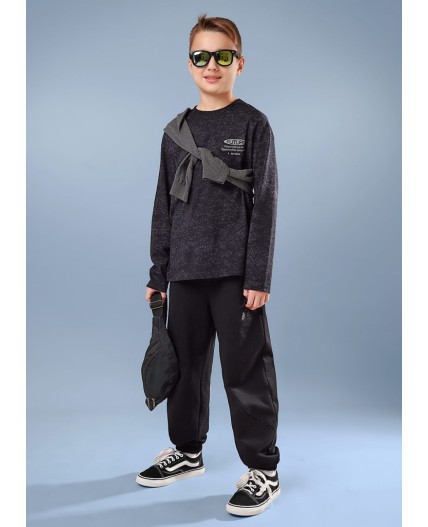 CLE Фуфайка мал. 867299/10кдн_п, т.серый/чёрный