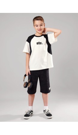 CLE Шорты мал. 867276/10ун, т.серый/чёрный