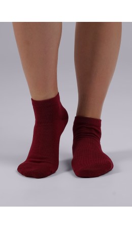 ЭЙС Носки жен.Д105ш хл+эл укор, бордовый