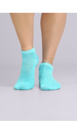ЭЙС Носки жен.Д105ш хл+эл укор, св.бирюзовый
