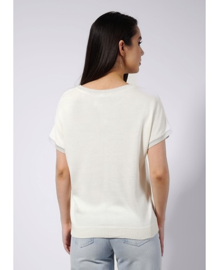 CLE Джемпер жен. 244059/133ва_п, молочный