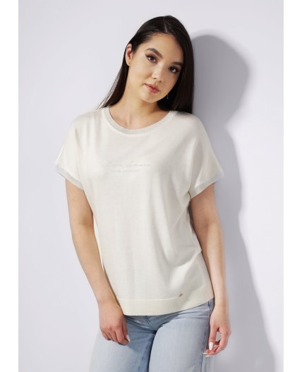 CLE Джемпер жен. 244059/133ва_п, молочный