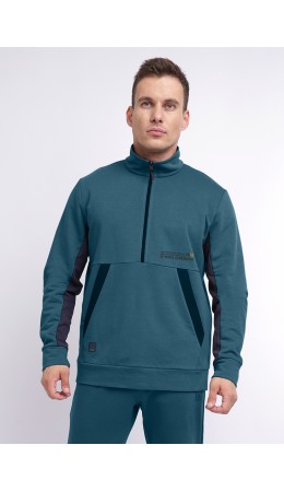 CLE Джемпер муж. 422086/77т_п, т.бирюзовый
