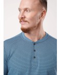 CLE Джемпер муж. 442464/24кжн maxi(макси)_п, т.голубой/чёрный