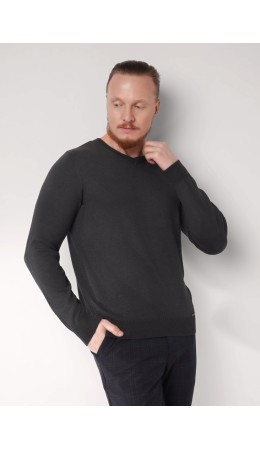 CLE Джемпер муж. 654362хаmaxi(макси), меланж т.серый