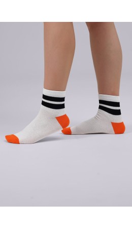 CLE Носки дет.С1410 16-18,18-20 дизайн база мал, белый