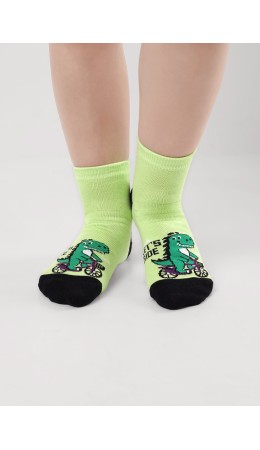 CLE Носки дет.С1538 16-18,18-20 кемпинг мал, св.зелёный