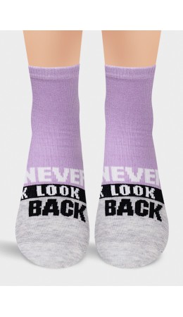 CLE Носки дет.С4240 12-14,14-16 lilo хл+эл, лавандовый