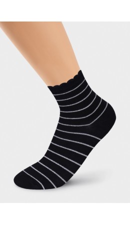 CLE Носки дет.С4252 24 люрекс хл+эл, чёрный