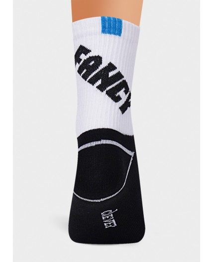 CLE Носки дет.С4287 16-18,18-20 тренд хл+эл, чёрный/т.голубой