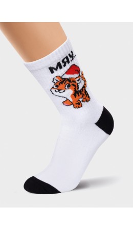 CLE Носки дет.С704 16-18,18-20 НГ хл+эл, белый