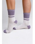 CLE Носки жен.Д5413 8 Марта хл+эл, св.фиолетовый