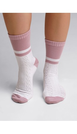 CLE Носки жен.Д5413 8 Марта хл+эл, розовый