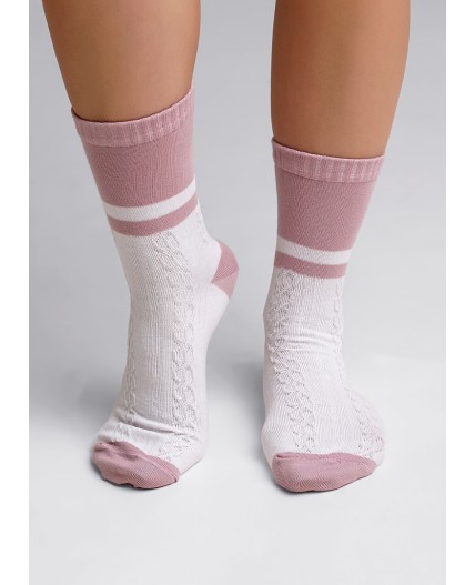 CLE Носки жен.Д5413 8 Марта хл+эл, розовый