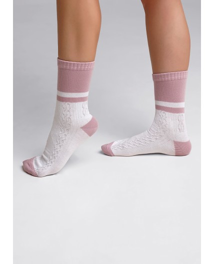 CLE Носки жен.Д5413 8 Марта хл+эл, розовый