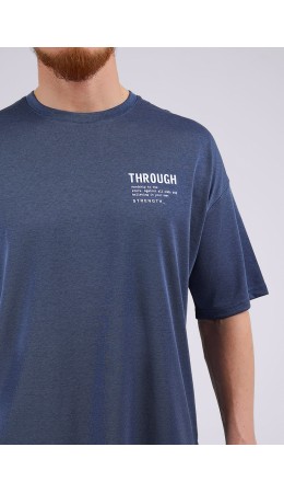 CLE Футболка муж. 541992/26зэ, джинсовый/т.синий