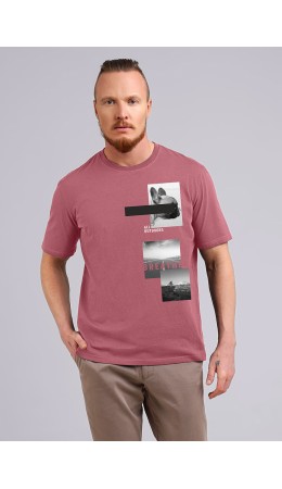 CLE Футболка муж. 541998/07кд_п, т.розовый