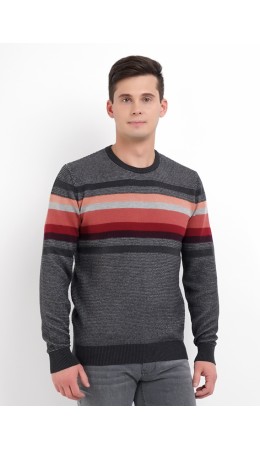 CLE джемпер муж. 492664ха д.р., меланж т.серый/серый