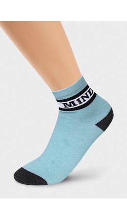 CLE Носки дет.С4206 16-18,18-20 Норд хл+эл, св.голубой