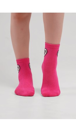 CLE Носки дет.С4209 20-22,22 пион хл+эл, т.розовый