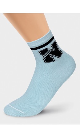 CLE Носки дет.С4219 16-18,18-20 Норд хл+эл, св.голубой