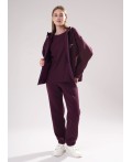 CLE LJ15-106 Куртка жен., т.бордовый