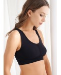 CLE LT012/2pk Топ жен.спорт., чёрный