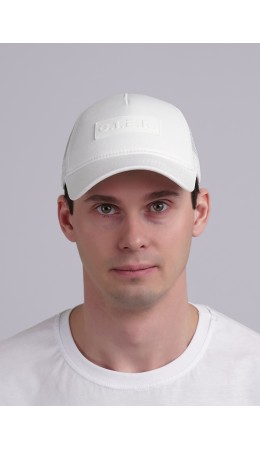 CLE Бейсболка 21 сетка (GK1605-1001 кепка с козыр), белый