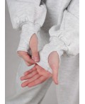 CLE Джемпер дев. 867333/13а_п, меланж св.серый