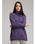 CLE Джемпер жен. 133770/103апх, меланж т.фиолетовый