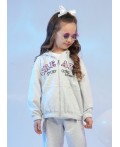 CLE Куртка дев. 867350/13ап_п, меланж св.серый