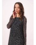 CLE Платье жен. 267082/196емн, чёрный/св.бежевый