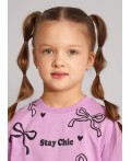 CLE Футболка дев. 866748/13кд_п, св.фиолетовый