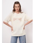 CLE Футболка жен. 267060кдт_п, молочный