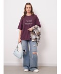 CLE Футболка жен. 267060кдт_п, сливовый