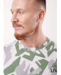 CLE Футболка муж. 552301/23он_п, св.серый/зелёный