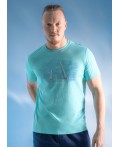 CLE Футболка муж. 552371/31кд maxi(макси)_п, св.бирюзовый