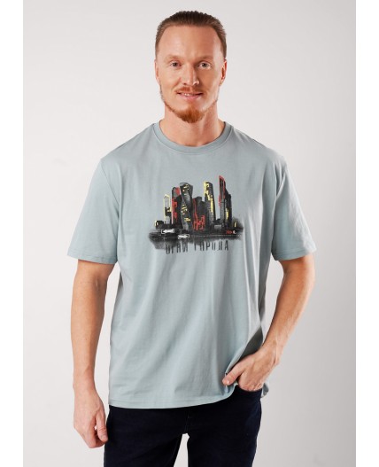 CLE Футболка муж. 562695/11кд maxi(макси)_п, т.бирюзовый